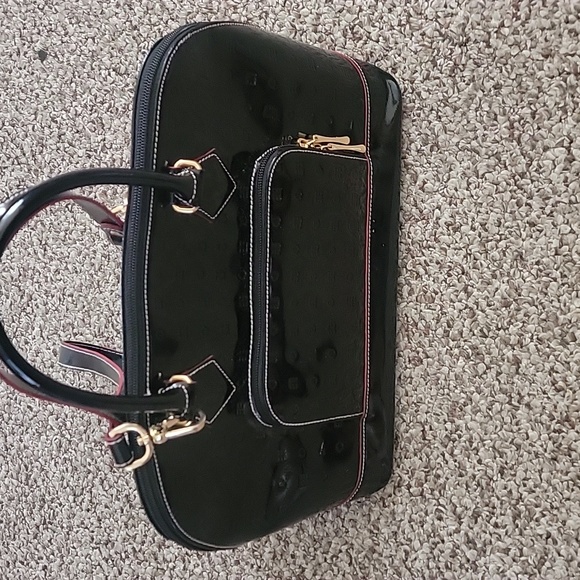 ARCADIA PATENT LEATHER MADE IN ITALY BAG - Picture 1 of 17